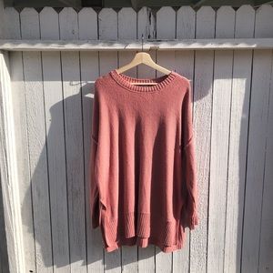 Salmon pink aerie oversized sweater - Large